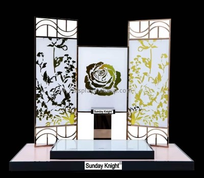 Custom wholesale acrylic beauty display shelf with backboard DMD-3099