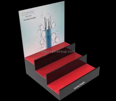 Custom wholesale acrylic 3 tiers skincare display riser DMD-3128