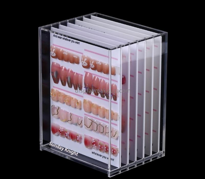 Wholesale custom acrylic nail extensions organizer box DMO-1017