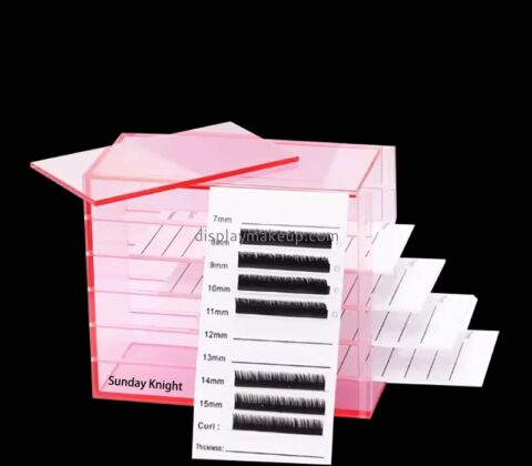 Custom wholesale acrylic fake lashes storage display box DMO-899