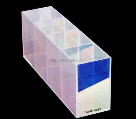 Custom wholesale acrylic 4 grid makeup brushes organizer DMO-884