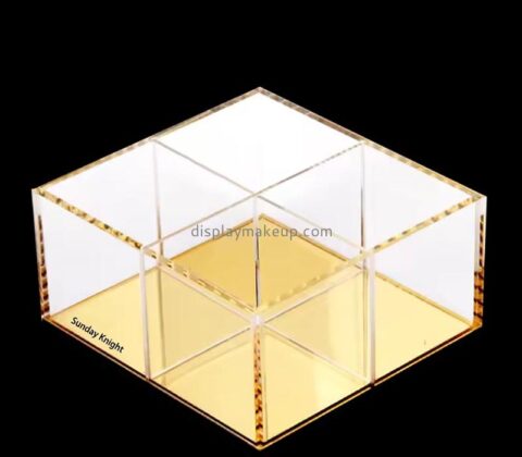 Custom wholesale acrylic 4 grid makeup organizer DMO-883