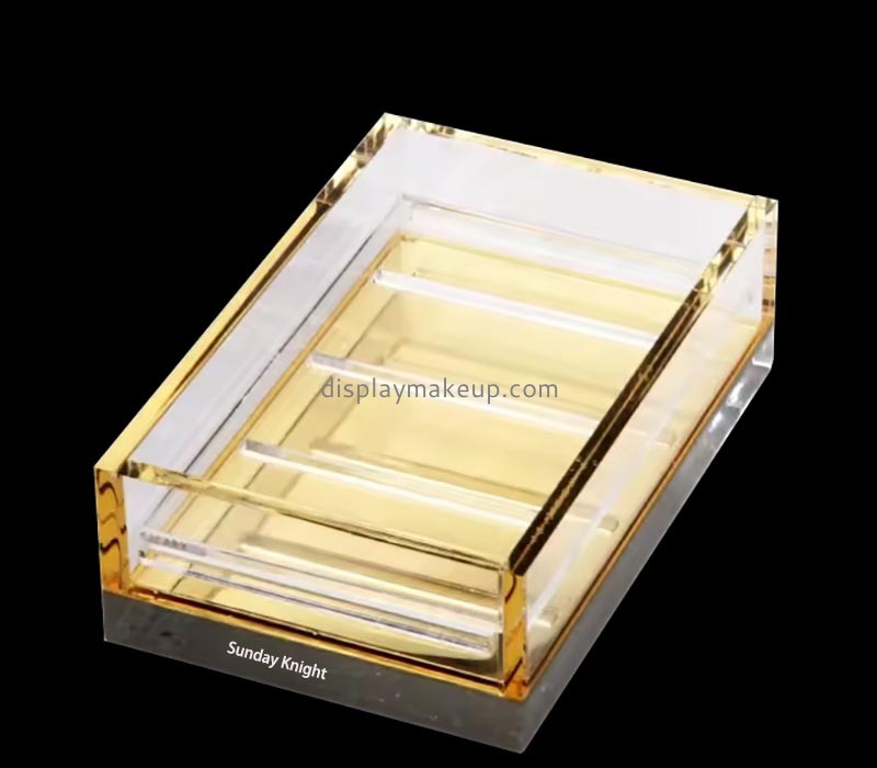 Custom wholesale acrylic dressing table skin care storage box DMO-878