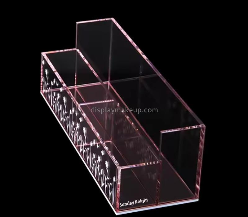 Custom wholesale acrylic desktop beauty storage box DMO-876