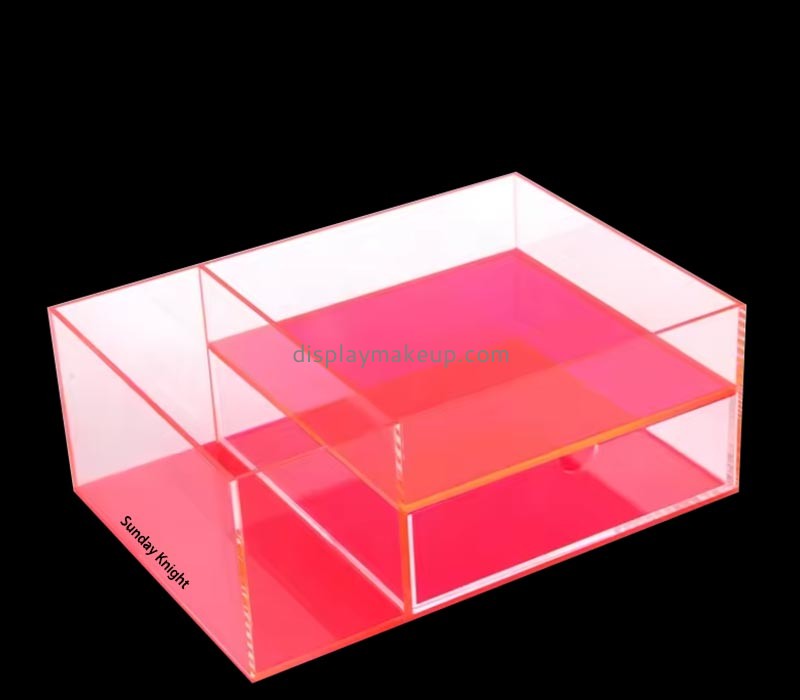 Custom wholesale acrylic desktop skincare drawer box DMO-874