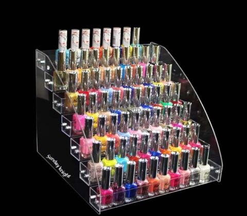 Custom wholesale acrylic 7 tiers nail polish display stands DMD-3117