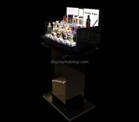 Custom wholesale acrylic floor standing makeup display stand DMD-3109