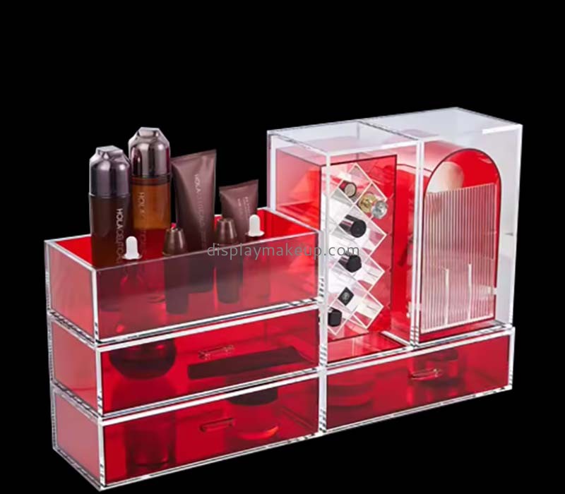 Custom wholesale acrylic skincare makeup drawer organizer box DMO-862