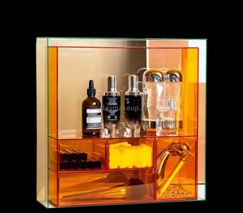 Custom wholesale acrylic skincare organizer box DMO-857