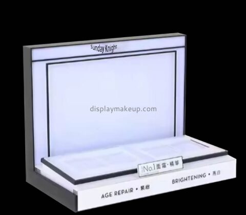 Custom wholesale acrylic LED beauty skincare display stand DMD-3103