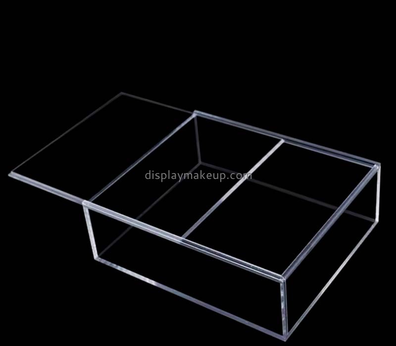 Custom wholesale acrylic sliding lid skincare box DMO-844