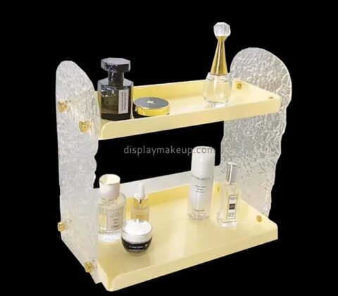 Custom acrylic desktop 2 tiers skincare storage rack DMO-808