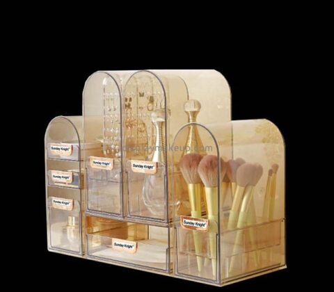 Custom acrylic desktop skincare cosmetic drawer organiser DMO-803