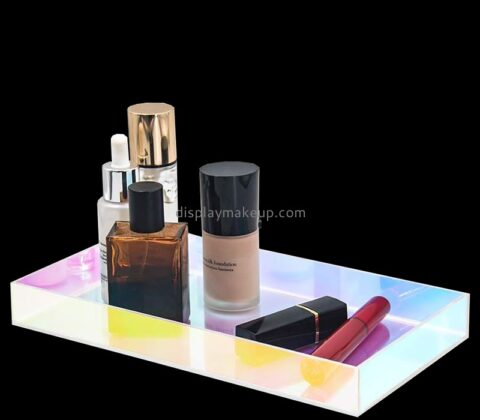 Custom acrylic desktop makeup organiser tray DMO-798