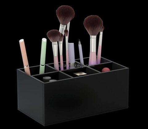 Custom acrylic 6-slots cosmetic brushes organizer DMO-791