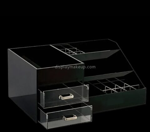 Custom black acrylic skin care drawer organizer DMO-778