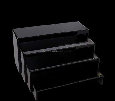 Custom black acrylic skin care items display stands risers DMD-3023