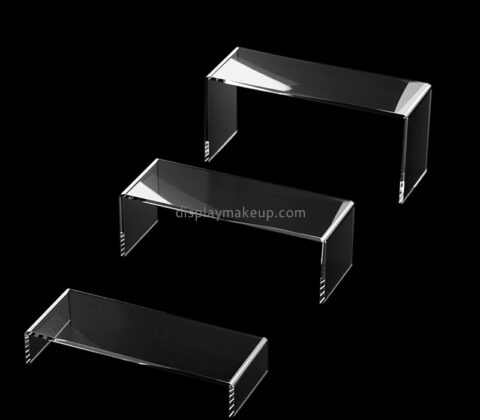 Custom clear acrylic cosmetic items display risers DMD-3021