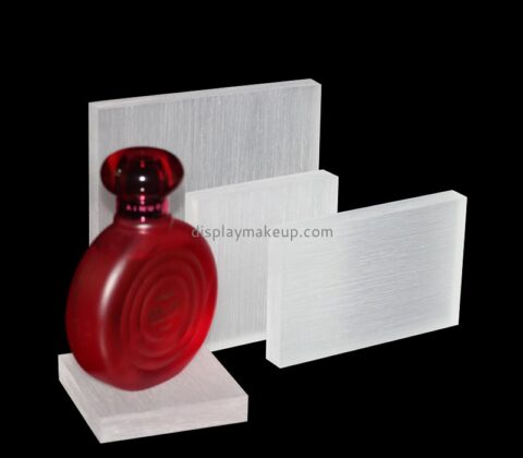 China plexiglass manufacturer custom sand blasting acrylic perfume display blocks DMD-2989