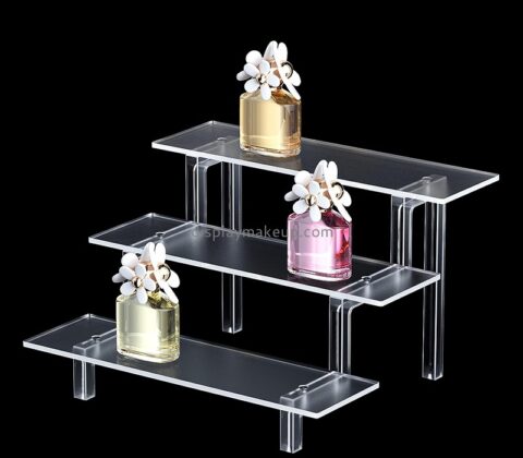 Acrylic products manufacturer custom lucite perfume skin care display risers DMD-2978