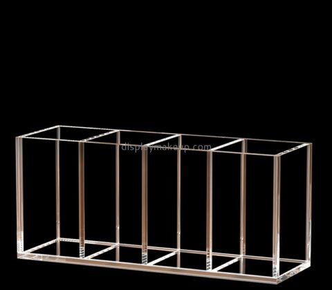 Acrylic box supplier custom lucite eyebrow pencil makeup brushes holder box DMO-725