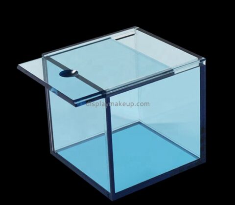 Perspex display supplier custom acrylic sliding lid skin care items organizer box DMO-691