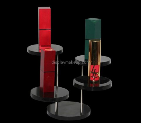 China plexiglass manufacturer custom acrylic 5 tiers cosmetic display plates rack DMD-2939