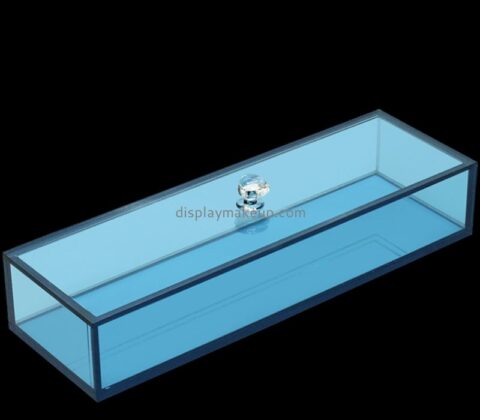 Acrylic box manufacturer custom plexiglass makeup brushes organizer box DMO-679