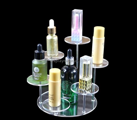 Acrylic display supplier custom plexiglass multi tiers makeup display stand risers DMD-2929