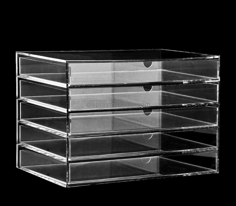 Lucite display supplier custom acrylic skincare makeup drawer organizer box DMO-676