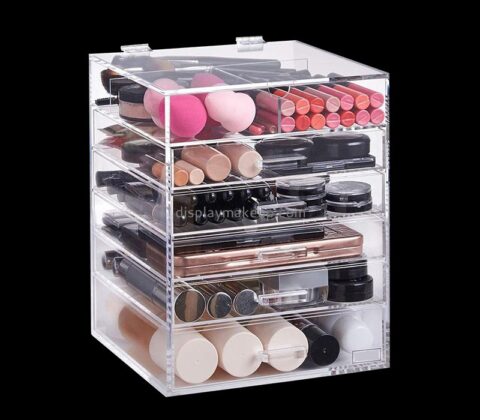 Plexiglass display supplier custom acrylic cosmetic drawer organizer DMO-658