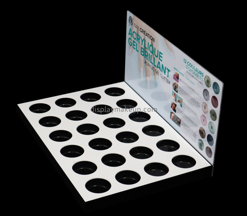 Acrylic products supplier custom plexiglass nail gel polish display stand DMD-2907