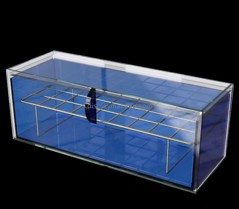 China acrylic manufacturer custom plexiglass skincare products organiser box DMO-638