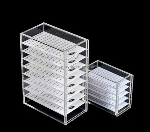 Plexiglass display manufacturer custom acrylic fake lashes organizer box DMO-627