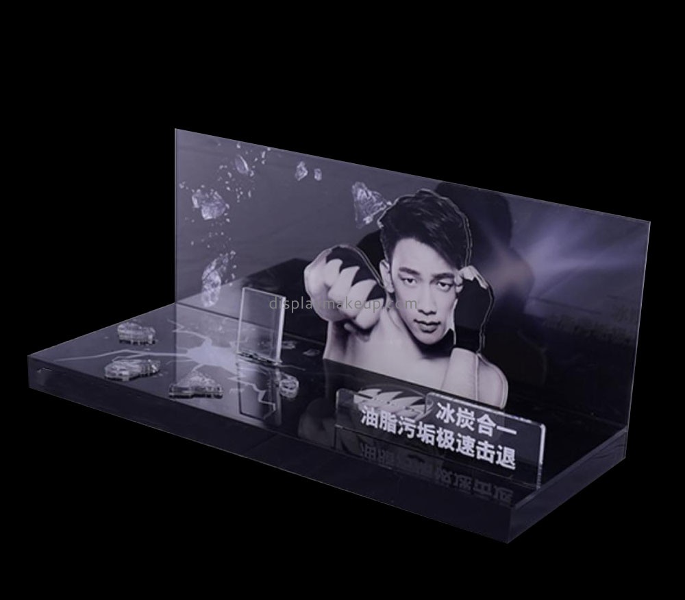 Plexiglass display supplier custom acrylic men's skin care products display rack facial cleanser display rack cosmetics display props DMD-2872