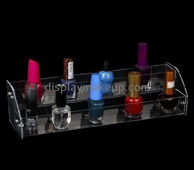 Custom 3 tiers clear acrylic makeup display stand DMD-2776