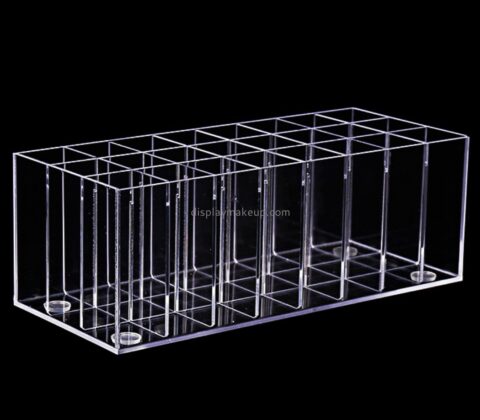 Customize counter top clear acrylic makeup brush display stands DMD-2618