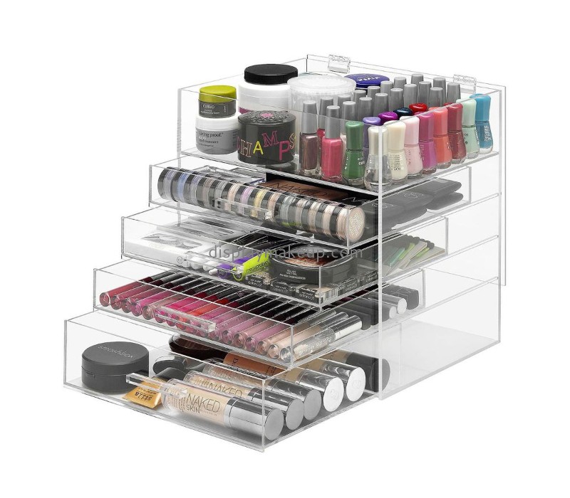 Factory wholesale acrylic makeup holder make up cosmetic beauty box acrylic organizer makeup DMO-029