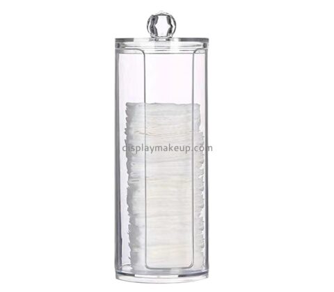 Fashion design clear acrylic cosmetic cotton pad holder DMO-028