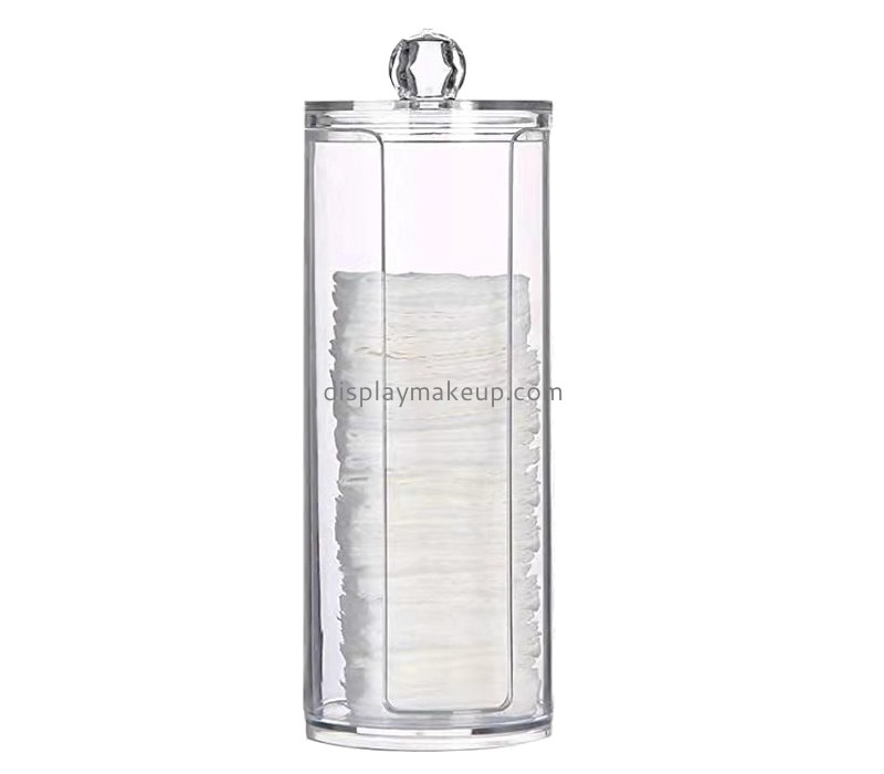 Fashion design clear acrylic cosmetic cotton pad holder DMO-028