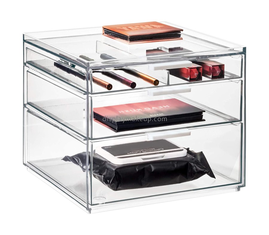 Factory custom design acrylic cosmetic drawer organizer DMO-007