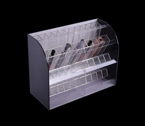 Custom acrylic makeup brush display shelf DMD-2847