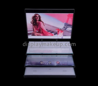 Acrylic factory customize plexiglass cosmetic display stand DMD-2836