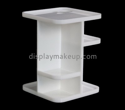 Custom acrylic makeup organizer plexiglass cosmetic riser perspex holder shelf for bathroom countertop, bedroom DMD-2819