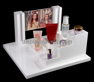 Custom white acrylic cosmetic displays DMD-2742