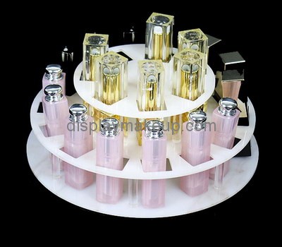 Custom round acrylic cosmetic display stands DMD-2688