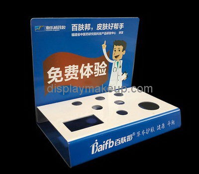 Customize counter top acrylic skin care display stands DMD-2617