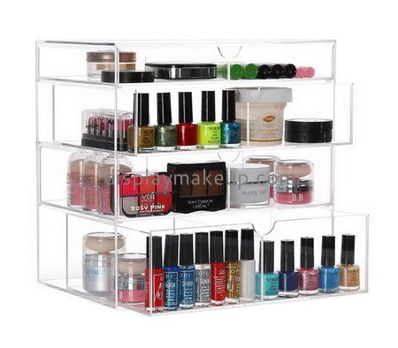 Wholesale acrylic makeup organiser cosmetic organizer acrylic nail polish organizer case DMO-097