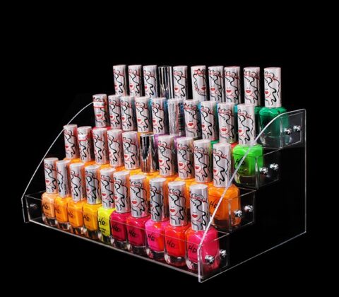 Acrylic display supplier custom plexiglass nail varnish bottle display holder DMD-2886