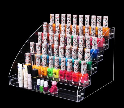 Customize clear acrylic nail polish bottle holder DMD-1695